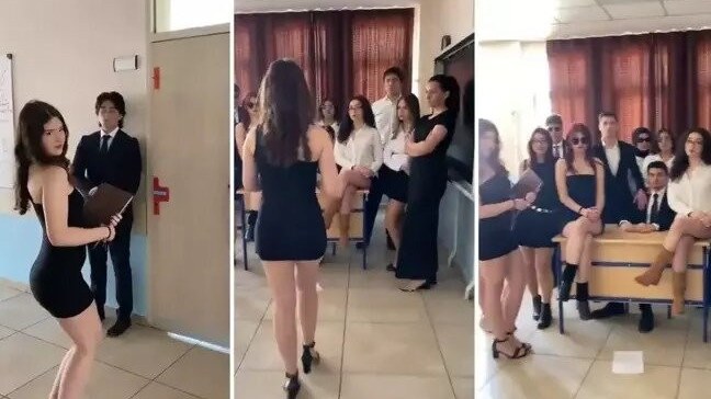 Məktəbdə çəkilən bu video QALMAQALA SƏBƏB OLDU